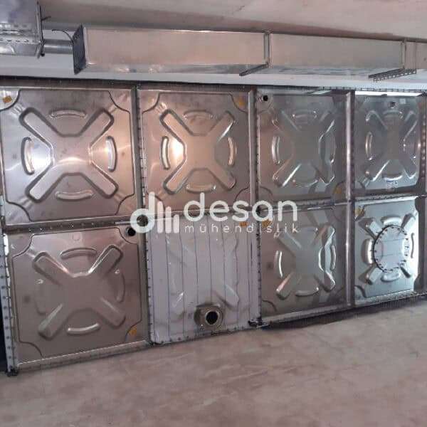 20 ton galvanizli modüler su deposu